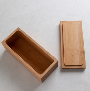 Boîte à beurre en bois carrée avec couteau cuisine maison et boîte à beurre en bois de stockage avec produit de haute qualité - Product Image 6