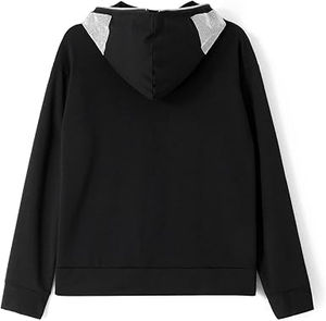 Sweat à capuche vintage personnalisé à fermeture éclair et strass pour homme, 100% coton, manches longues, coupe courte, veste à capuche pour l'hiver - Product Image 5