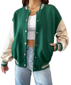 Blouson de printemps de camouflage à col montant personnalisé OEM pour unisexe pour Chicago pour vestes de baseball inspirées au prix de gros - Product Image 4
