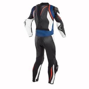 Traje de Motociclismo de Cuero de Alta Calidad para Hombre, Color Sólido con Material Transpirable y Logotipo - Product Image 4