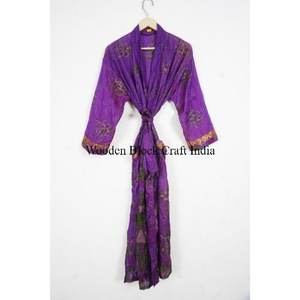 Nouvelle arrivée Robe de kimono en soie Robe de plage Robe de chambre Robe de kimono en soie Robe de demoiselle d'honneur pour femmes - Product Image 1