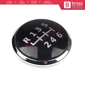 BDP579 6 Speed Gear Knob Emblem Cap Replacement Decal <b>Trim</b> Badge for VW Audi Bross Auto Parts Made in Turkey - Product Image 2