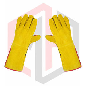 Guantes de trabajo de cuero antifuego de MOQ bajo Guantes DE SEGURIDAD DE PREVENCIÓN DE cortes para hombres para industrial - Product Image 5