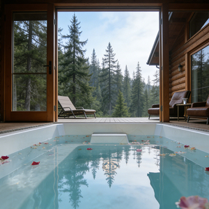 Piscine et SPA en fibre de verre directement de l'usine avec jets de massage intégrés, chauffage et jeux d'eau pour la relaxation - Product Image 2