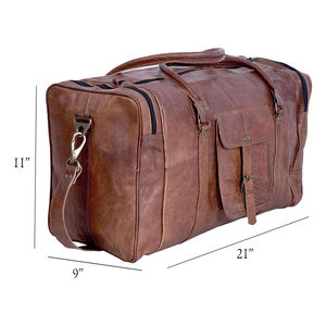 Sacs de voyage en cuir personnalisés avec logo, sacs de week-end imperméables en cuir PU / Prix raisonnable, sacs de voyage en cuir avec votre design - Product Image 4