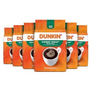 Café moulu décaféiné torréfié moyen Dunkin', 18 onces (lot de 6) - Product Image 1