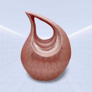 Cremation Urns <b>for</b> Human <b>Ashes</b> <b>for</b> Burial Columbarium Urns <b>for</b> Human Tear Drop Rose Gold Colour 27 Cms High - Product Image 5