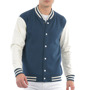 OEM Custom Logo Varsity <b>Jacket</b> for <b>Men</b> <b>Thin</b> High Street Stand Baseball Bomber with Embroidery Winter Letterman <b>Jacket</b> - Product Image 1