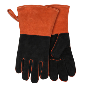 Gants de soudage TIG de bonne qualité protègent le travail de soudeur pleine paume en cuir fendu imperméable résistance à la chaleur gants antidérapants - Product Image 3