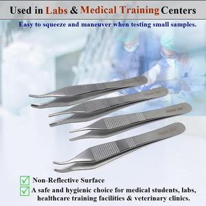 Adson Forceps for General Surgery Premium Quality Stainless Steel Tissue Dressing Instrument Straight Surgical Basis Instrument - Product Image 2