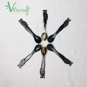 Luxurious Horn <b>Spoon</b>. the Owl in the Hand Holds the Horn. Vietnamese Craft <b>Spoons</b>. <b>Coffee</b> <b>Spoon</b>, Tea <b>Spoon</b>, Unique Style - Product Image 6