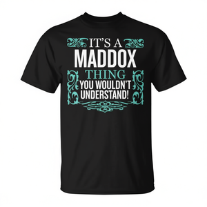 Camiseta Promocional Maddox para Hombre y Mujer, Talla Grande, con Diseño de Cuentas 'Thing You Wouldn't Understand' - Product Image 2