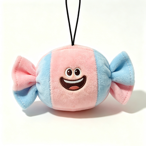 Bolsa de Felpa Personalizada con Forma de Caramelo, Monedero de Felpa con Forma de Dulce, Bolsa con Cierre de Felpa con Temática de Caramelos - Product Image 2