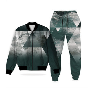 Jogging en molleton de polyester avec logo personnalisé de haute qualité pour hommes vêtements de sport d'hiver survêtements impression par sublimation vêtements de sport OEM - Product Image 5
