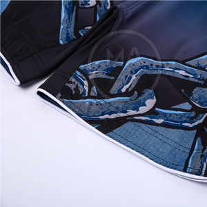 Best Selling High Street Solid MMA <b>Shorts</b> 2023 Lightweight Spandex/Polyester Breathable Quick Dry <b>Elastic</b> <b>Waist</b> Customizable - Product Image 6