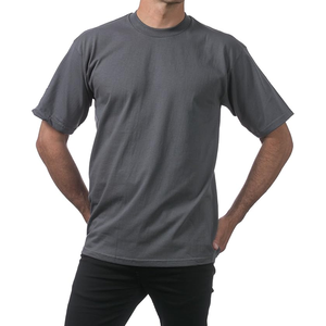 Camiseta extragrande personalizada de alta calidad para hombre, pantalones cortos de verano con estampado liso de tendencia, ropa de moda de talla grande con logotipo - Product Image 3