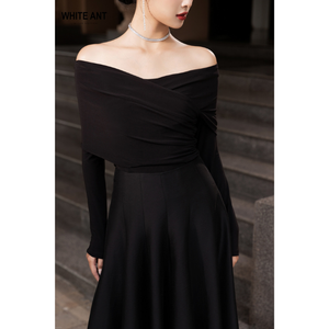 Jupes longues noires pour femmes ensemble de luxe vêtements pour femmes PADRAIG jupe SEMI-CIRCULAR tissu écologique vêtements pour femmes Vietnam - Product Image 1