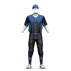Conjunto de uniforme de béisbol transpirable de alta calidad, ropa deportiva de equipo de diseño personalizado, 100% poliéster, secado rápido - Product Image 2