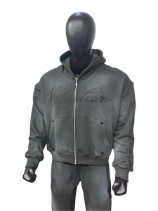 Men's Fashionable Solid Pattern Fleece <b>Pyjama</b> Hoodie <b>Trousers</b> Set Custom Tracksuits for Autumn Season with Breathable Feature - Product Image 5