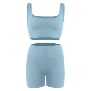 Conjuntos de entrenamiento para mujer Ropa de yoga Correr al aire libre Fitness Ropa deportiva ajustada Conjuntos de ropa atlética para mujer - Product Image 4