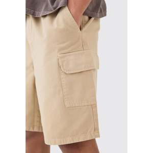 Shorts cargo pour hommes en coton 100% de haute qualité - Qualité supérieure personnalisée, séchage rapide, anti-plis, fermeture à cordon, style décontracté - Product Image 3