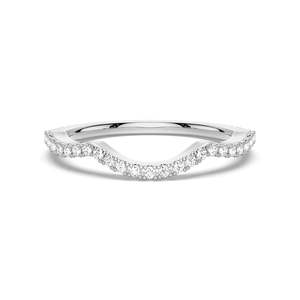 Anillo de Boda de Oro de 14K con Diamante Moissanite de Corte Redondo, Elegante Alternativa Ética al Anillo de Diamantes Tradicional - Product Image 5