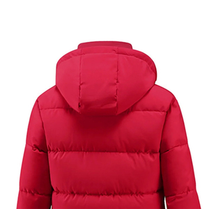 Chaqueta Acolchada Larga Impermeable de Alta Calidad con Capucha, Cierre Completo con Cremallera y Botones, Ropa Casual, Cálida para Invierno, Diseño Personalizado, Talla - Product Image 5