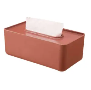 Topkwaliteit Bruine Kleur Servet Box Grote Gegalvaniseerde Tissue Box Huishoudelijke Woonkamer Hotel Tissue Box