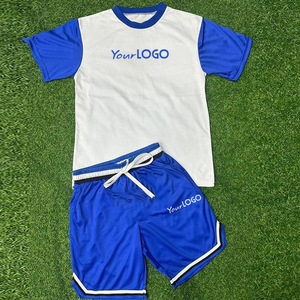 Conjunto de uniforme de fútbol personalizado, camiseta y pantalones cortos de fútbol sublimados, ropa deportiva transpirable de secado rápido - Product Image 1