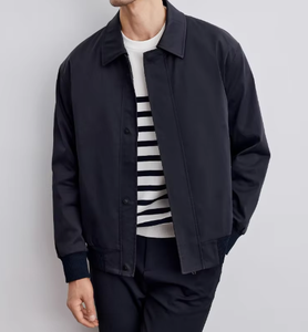 Jaqueta executiva estilo coreano lapela sólida botão com zíper bolso e patchwork design masculino primavera com homem casacos casacos - Product Image 3