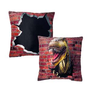 Coussin décoratif réversible en forme de dinosaure T-REX Tyrannosaurus Rex - Product Image 4