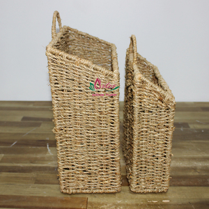 Artex Dong Thap Factory Porte-revues décoratif tissé à la main à partir de support de rangement en jonc de mer pour le salon et la maison - Product Image 4