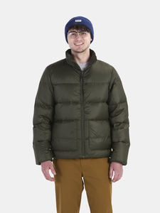 Veste matelassée élégante, confortable et légère pour hommes Veste d'hiver en toile chaude et imperméable avec capuche - Product Image 1