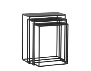 Wholesaler <b>of</b> Metal Side <b>Table</b> <b>Set</b> <b>of</b> <b>3</b> Pieces Rectangular Top for Living Room and Bedroom Furniture - Product Image 5