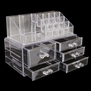 Acrylic Cosmetic Makeup Organizer <b>Storage</b> <b>Box</b> - <b>White</b> - Product Image 2
