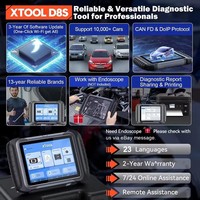 Herramienta de Diagnóstico de Sistemas XTOOL D8S Bidireccional para Programación de Llaves con Codificación ECU/42+ Servicios/CAN FD y DoIP