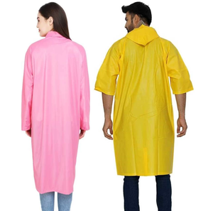 Chubasquero impermeable 100% para ropa al aire libre, ropa de lluvia Unisex, abrigo largo de invierno en Color amarillo - Product Image 4