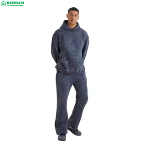 Survêtements de luxe personnalisés 100 % coton, écologiques, respirants, style streetwear, avec taille élastique, grandes tailles, pour l'hiver - Product Image 6