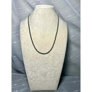 Handmade Navajo Strung 3mm Disc Pearls Elegant Sterling Silver Necklace - Product Image 3