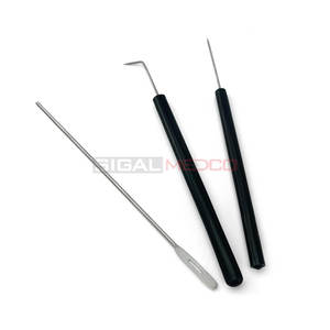 Kit de stérilisation vétérinaire réutilisable, ensemble de dissection en acier inoxydable allemand pour étudiants en médecine, pratique vétérinaire, manche de scalpel - Product Image 5