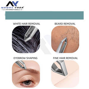 Pinzas de extensión de pestañas de acero inoxidable Premium con punta puntiaguda para uso en salón Color personalizado - Product Image 3