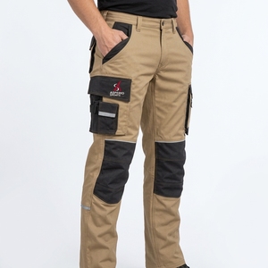 Pantalon de sécurité pour hommes, vêtements de travail personnalisés, panneaux réfléchissants, tissu robuste, plusieurs poches, coupe confortable, vêtements industriels OEM - Product Image 3