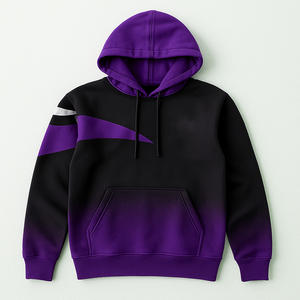 Sudaderas de ropa para correr de peso pesado Impresión personalizada Hombres Jersey liso Sudadera con capucha Bordado Sudaderas con capucha de gran tamaño transpirable - Product Image 6