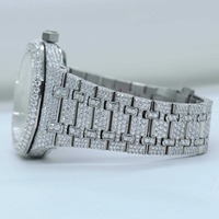 Montres de luxe unisexes en verre de quartz, bijoux fins, acier inoxydable de qualité supérieure, bracelet en diamant moissanite, prix de vente