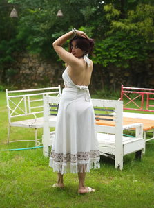 Conjunto de falda hasta el tobillo informal de algodón orgánico 100% con estampado de bloque bohemio indio Choli - Product Image 2