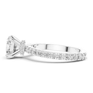 Anillo de Compromiso con Diamante Redondo Brillante de 1.62 CT Cultivado en Laboratorio, Claridad VVS-VS EF, Oro de 18KT, 14KT, 10KT y Plata 925, Color Rosa - Product Image 6