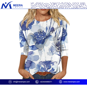 เสื้อยืดผ้าฝ้ายออร์แกนิกสำหรับผู้หญิงเป็นมิตรกับสิ่งแวดล้อมและนุ่มใส่สบายพิมพ์ลายเป็นมิตรกับสิ่งแวดล้อมสำหรับฤดูร้อน - Product Image 4