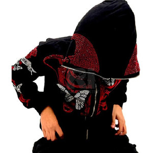 Stylish Fashionable <b>Pullover</b> <b>Men</b> Rhinestone Hoodies 2025 Custom Made Latest Design <b>Men</b> Rhinestone Hoodies <b>For</b> Adult - Product Image 2