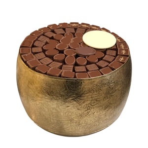 Cuenco de chocolate de mesa de diseño antiguo, cuenco de Metal plateado de la mejor calidad, cuenco de servidor dulce para bodas o eventos - Product Image 2