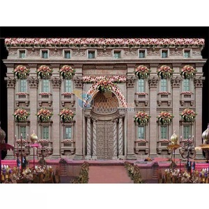 Dreamy Grand Wedding Window Style Stage Set Magnífico evento Boda Recepción Escenario Decoraciones - Product Image 1